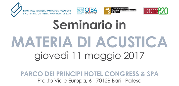 Seminario d'aggiornamento in Acustica a Bari