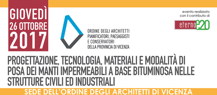 Seminario di formazione professionale in materia di impermeabilizzazioni a Vicenza