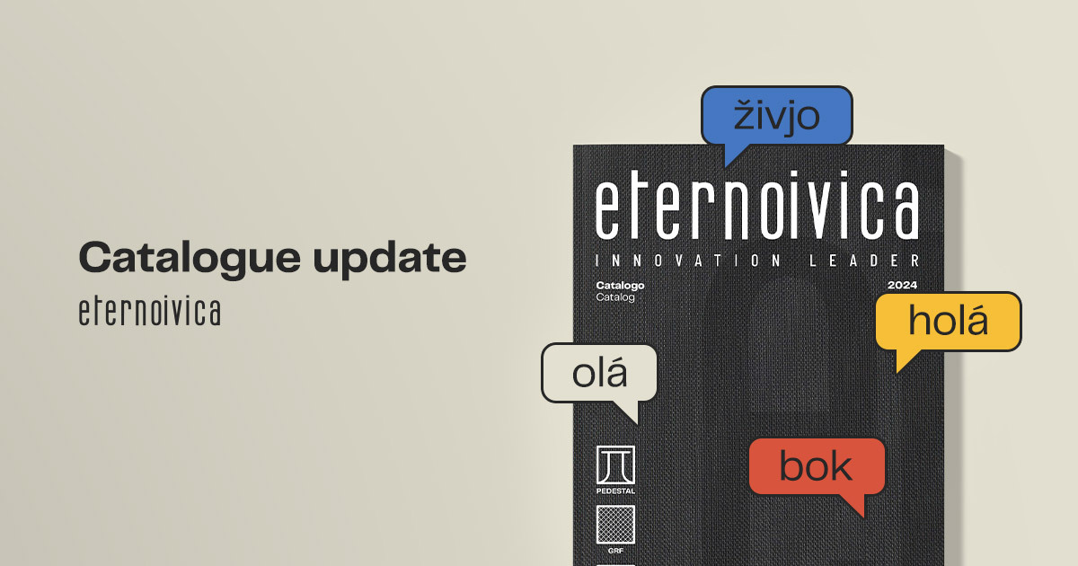 Catálogo e Lista de Preços Eterno Ivica agora disponíveis também em esloveno e croata